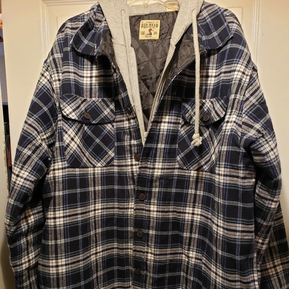 Redhead hooded jersey lined flannel Clearance